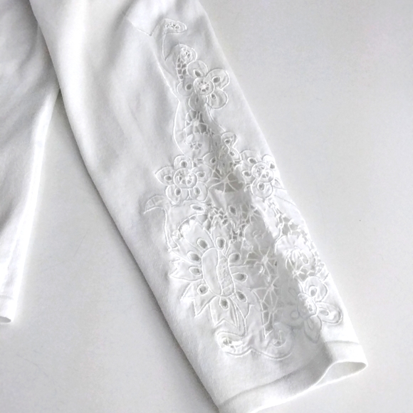 Simon Chang ladies white cardigan, size XL - Picture 6 of 8